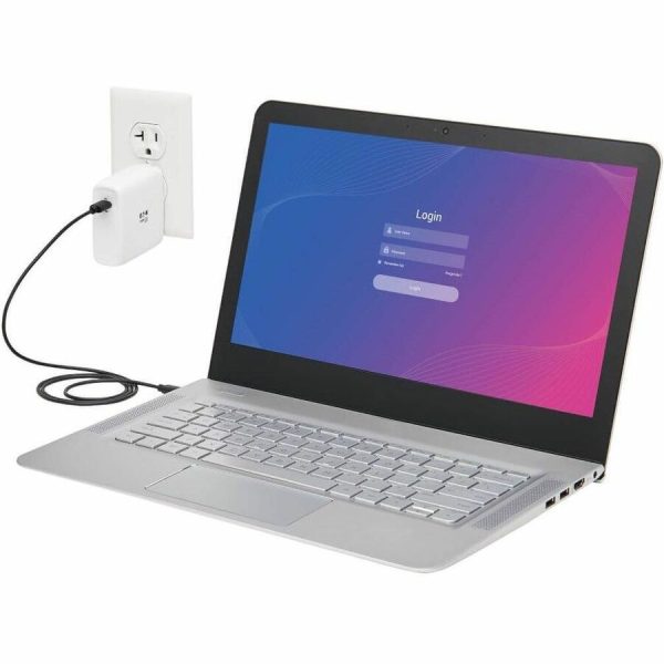 Eaton Tripp Lite Series Compact 1-Port USB-C Wall Charger - GaN Technology, 100W PD3.0 Charging, White - Image 3