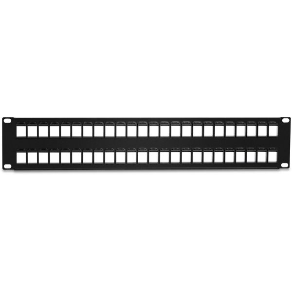 TRENDnet 48-Port Blank Keystone 2U HD Patch Panel, 2U 19" Rackmount Housing, HD Keystone Network Patch Panel, Recommended With TC-K25C6 & TC-K50C6 Cat6 Keystone Jacks (Sold Separately), Black, TC-KP48 - Image 4