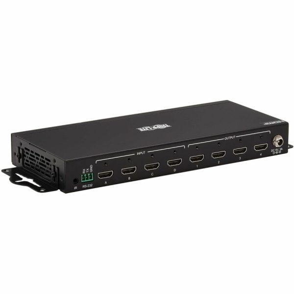 Eaton Tripp Lite Series 4x4 HDMI Matrix Switch/Splitter with Remote Control and Multi-Resolution Support, 4K 60 Hz, HDR, 4:4:4, TAA - Image 2