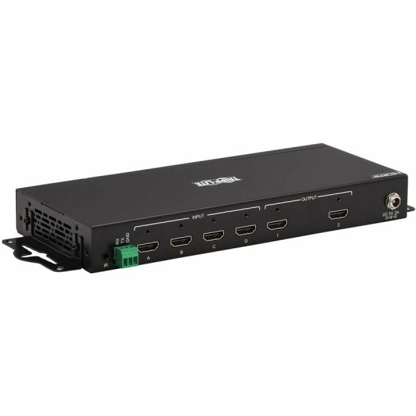 Eaton Tripp Lite Series 4x4 HDMI Matrix Switch/Splitter with Remote Control and Multi-Resolution Support, 4K 60 Hz, HDR, 4:4:4, TAA - Image 3