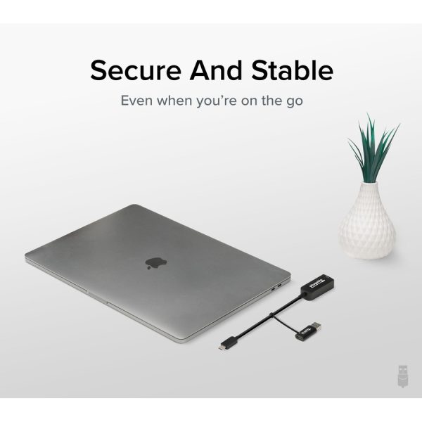 Plugable 2.5G USB C and USB to Ethernet Adapter - 2-in-1 Adapter - Image 6