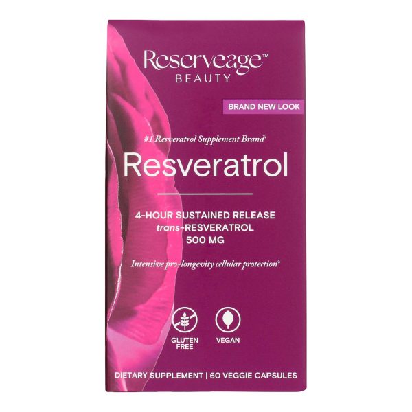 Reserveage Nutrition - Supp Resveratrol 500mg - 1 Each-60 VCAP - Image 2