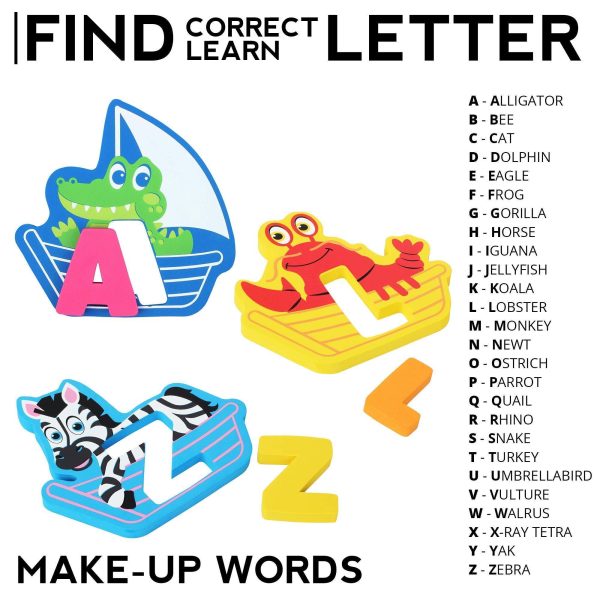 Non Toxic Foam Bath Toys for Boys Girls   Wet & Stick   Bathtub Alphabet with Toy Organizer   Educational Floating Toys Early Learning Puzzles   Fun Letters Animals Colors   Set of 52 Pcs with eBook - Image 7