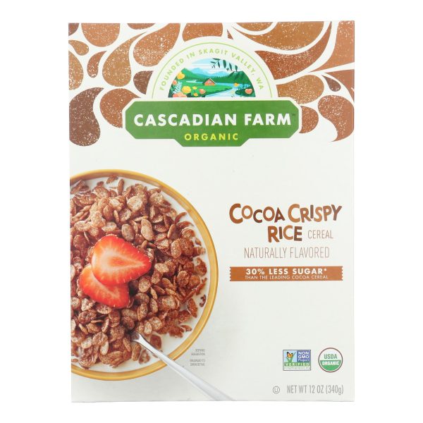 Cascadian Farm - Creal Cocoa Crispy Rice - Case of 10-12 OZ