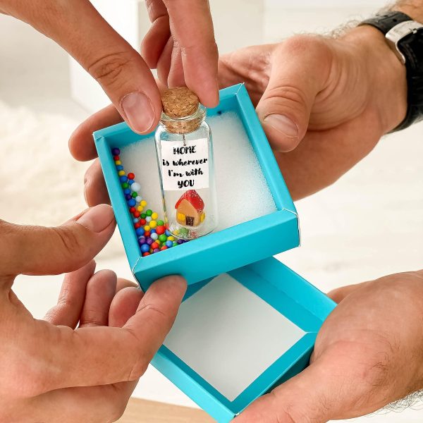 Cute and Kawaii Valentine's Day and Anniversary Presents   Personalized Love Gifts for Boyfriend Girlfriend (Home is Wherever I'm with You in Teal Gift Box) - Image 2