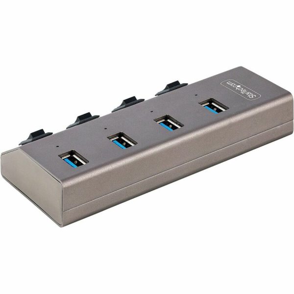 StarTech.com 4-Port Self-Powered USB-C Hub with Individual On/Off Switch, Desktop/Laptop USB-C to USB-A Hub, USB Type C Hub w/Power Supply - Image 4
