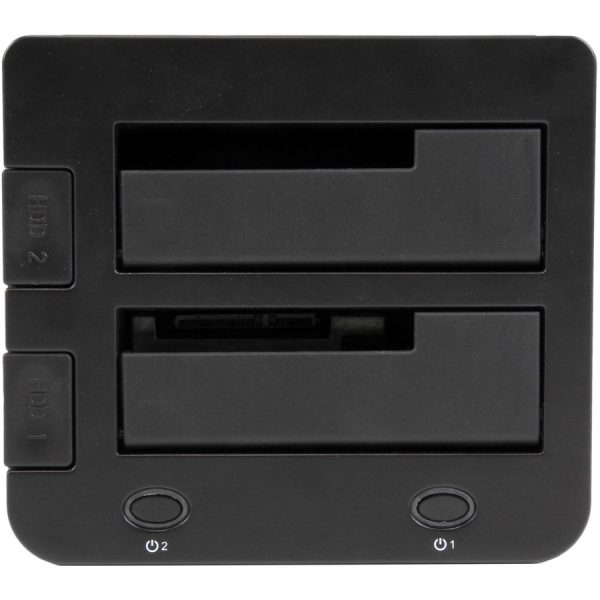 StarTech.com Dual-Bay USB 3.0 to SATA and IDE Hard Drive Docking Station, 2.5/3.5" SATA III and IDE (40 pin), SSD/HDD Dock, Top-Loading - Image 2