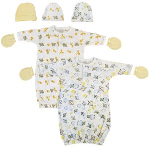 Unisex Newborn Baby 7 Piece Gown Set Nc_0828
