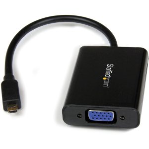 StarTech.com Micro HDMI�® to VGA Adapter Converter with Audio for Smartphones / Ultrabooks / Tablets - 1920x1080