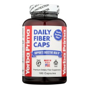 Yerba Prima Daily Fiber Caps - 625 mg - 180 Capsules