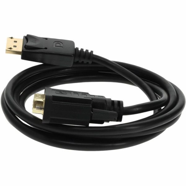 6ft DisplayPort 1.2 Male to DVI-D Dual Link (24+1 pin) Male Black Cable For Resolution Up to 2560x1600 (WQXGA) - Image 2