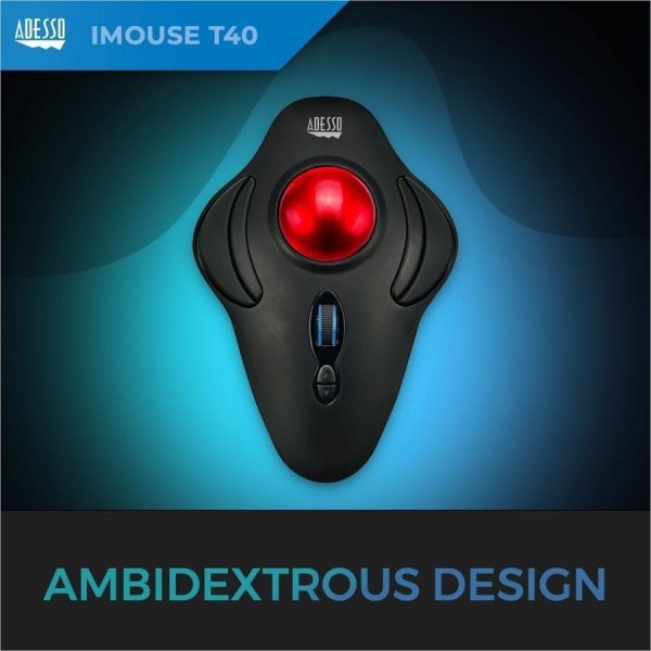 Adesso iMouse T40 - Wireless Programmable Ergonomic Trackball Mouse - Image 3