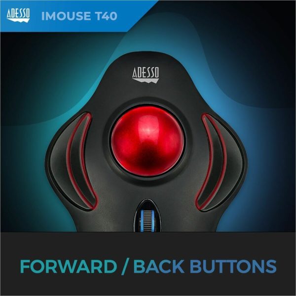Adesso iMouse T40 - Wireless Programmable Ergonomic Trackball Mouse - Image 6