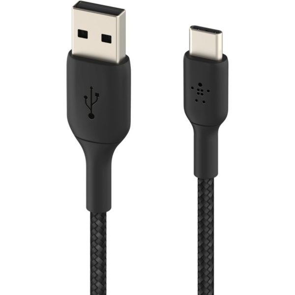 Belkin Braided USB-C to USB-A Cable (1m / 3.3ft, Black) - Image 5