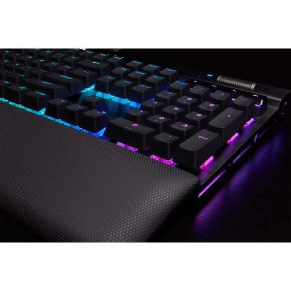 Corsair K100 RGB Mechanical Gaming Keyboard - CHERRY MX Speed - Black - Image 3