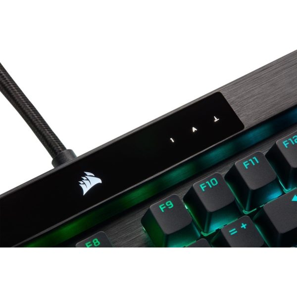 Corsair K100 RGB Mechanical Gaming Keyboard - CHERRY MX Speed - Black - Image 4