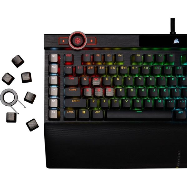 Corsair K100 RGB Mechanical Gaming Keyboard - CHERRY MX Speed - Black - Image 8