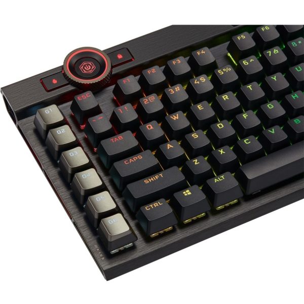 Corsair K100 RGB Mechanical Gaming Keyboard - CHERRY MX Speed - Black - Image 9