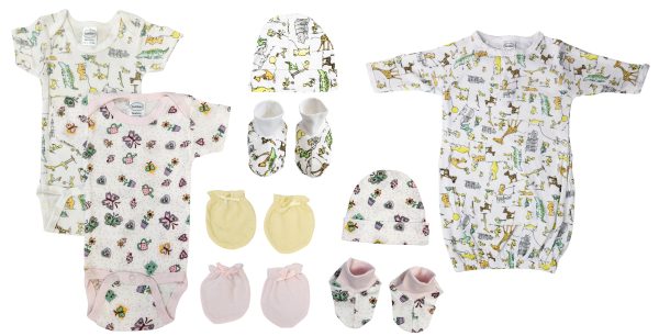 Newborn Baby Girl 9 Pc  Sets Nc_0610