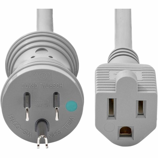 StarTech.com 6ft (1.8m) Hospital-Grade Extension Cord, Green Dot, NEMA 5-15P to 5-15R, 13A 125V, 16AWG, UL Listed - Image 4