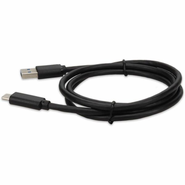 AddOn 5-Pack of 1m USB 3.1 (C) Male to USB 3.0 (A) Male Black Cables - Image 2