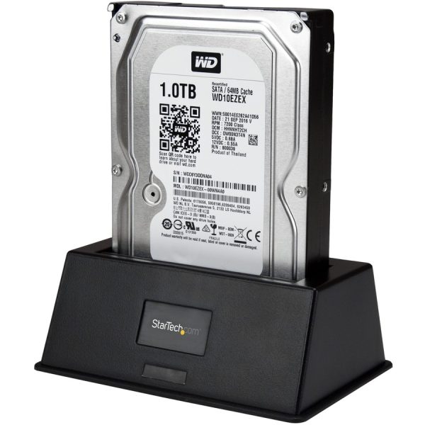 StarTech.com Single Bay USB 3.0 to SATA Hard Drive Docking Station, USB 3.0 (5 Gbps) Hard Drive Dock, External 2.5/3.5" SATA HDD/SSD Dock - Image 3