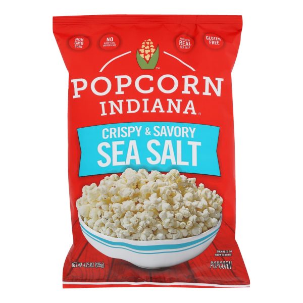 Popcorn Indiana Popcorn - Sea Salt - Case of 12 - 4.75 oz. - Image 2