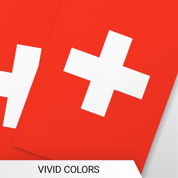 G128 Switzerland Swiss Bunting Banner | Flag 8.2 x 5.5 Inch, Full String 33 Feet | Printed 150D Polyester, Decorations For Bar, School, Festival Events Celebration - Image 6