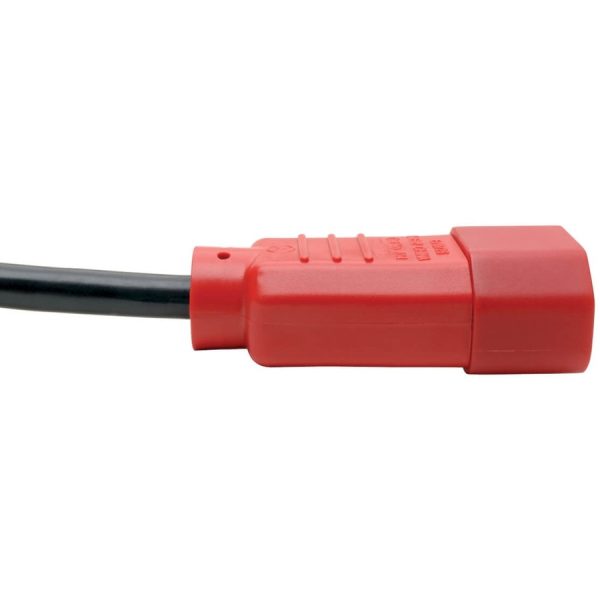 Eaton Tripp Lite Series PDU Power Cord, C13 to C14 - 10A, 250V, 18 AWG, 4 ft. (1.22 m), Red - Image 3