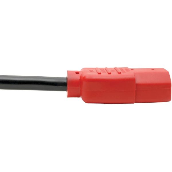 Eaton Tripp Lite Series PDU Power Cord, C13 to C14 - 10A, 250V, 18 AWG, 4 ft. (1.22 m), Red - Image 4