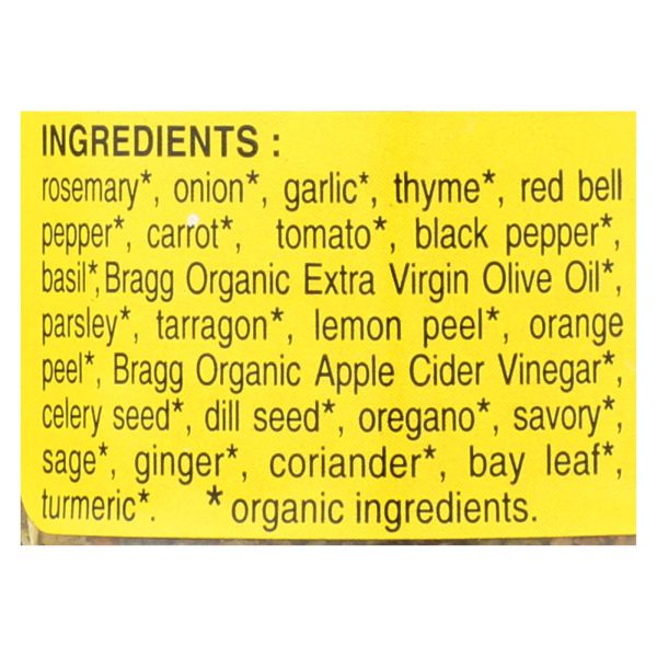 Bragg - Seasoning - Organic - Bragg - Sprinkle - Natural Herbs and Spices - 1.5 oz - case of 12 - Image 3