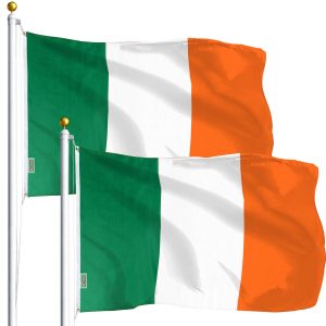 Ireland Irish Flag 3x5 Ft 2-Pack Printed Polyester By G128
