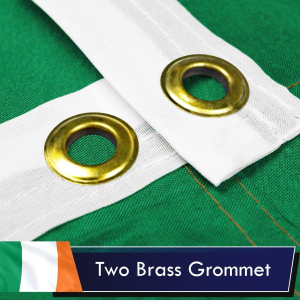 Ireland Irish Flag 3x5 Ft 2-Pack Printed Polyester By G128 - Image 2