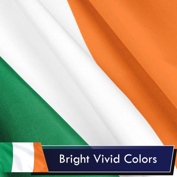 Ireland Irish Flag 3x5 Ft 2-Pack Printed Polyester By G128 - Image 3