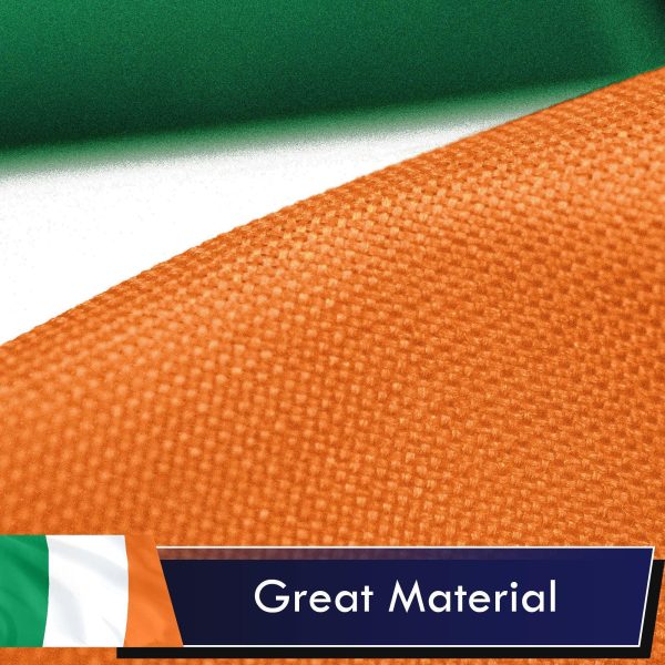 Ireland Irish Flag 3x5 Ft 2-Pack Printed Polyester By G128 - Image 4