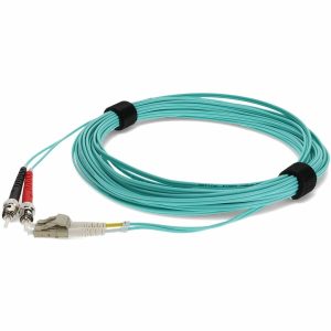 AddOn 3m LC (Male) to ST (Male) Aqua OM4 Duplex Fiber OFNR (Riser-Rated) Patch Cable