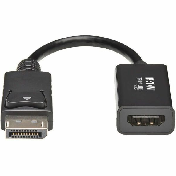 Eaton Tripp Lite Series DisplayPort to HDMI Active Adapter (M/F), Latching Connector, 4K 60 Hz, DP1.2, HDCP 2.2,Black, 6 in. - Image 2