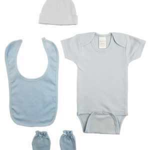 Blue 4 Piece Baby Clothes Set Cs_0179