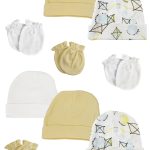 Baby Boy, Baby Girl, Unisex Infant Caps And Mittens (pack Of 12) Nc_0364