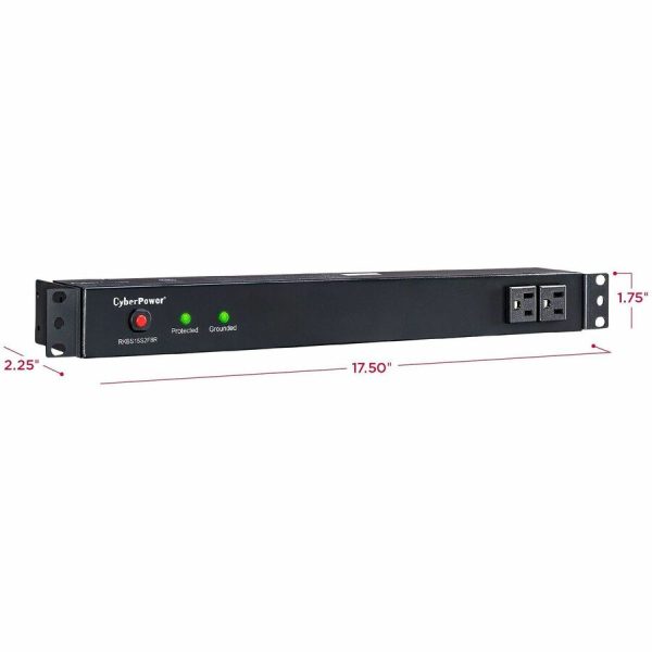 CyberPower RKBS15S2F8R Rackbar 10 - Outlet Surge Protector with 3600 J Surge Suppression - Image 3