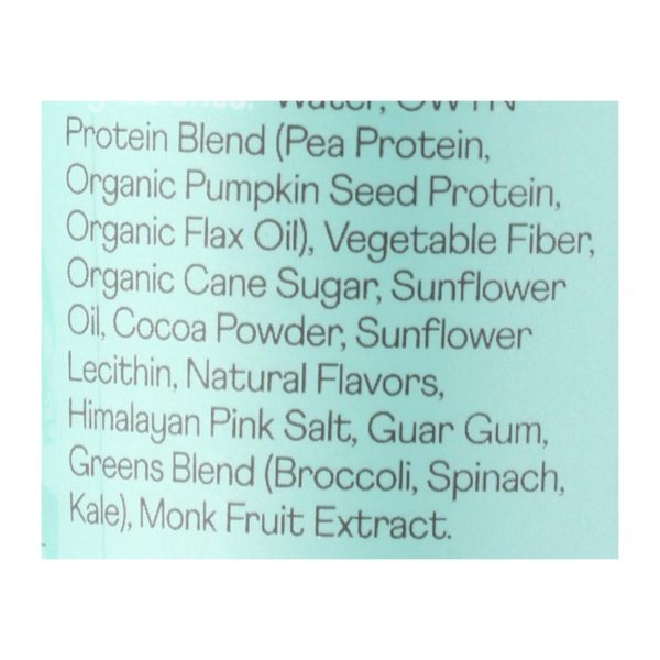Only What You Need - Plant Based Protein Shake - Dark Chocolate - Case of 12 - 12 fl oz. - Image 2