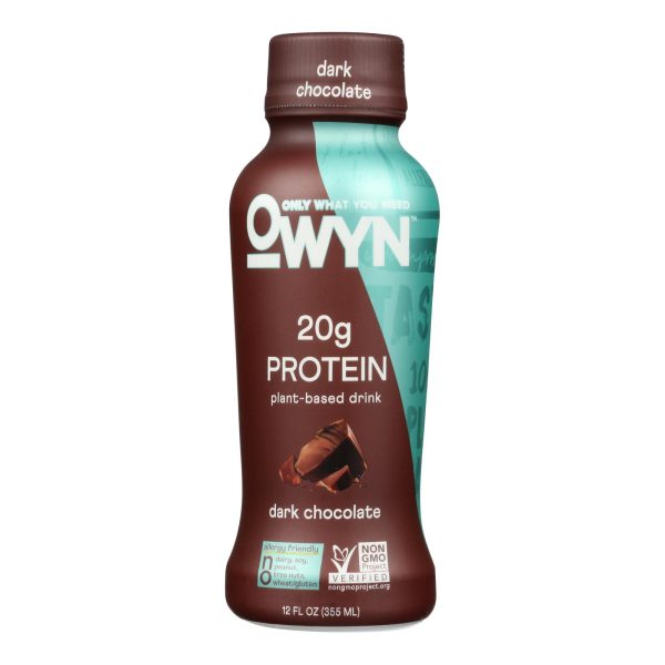 Only What You Need - Plant Based Protein Shake - Dark Chocolate - Case of 12 - 12 fl oz. - Image 3