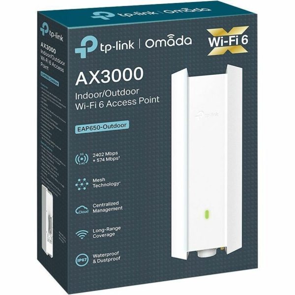 TP-Link EAP650-Outdoor - AX3000 Indoor/Outdoor Dual-Band Wi-Fi 6 Access Point - Image 2