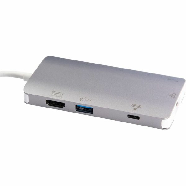 SMK-Link VP6920-2 USB-C Multi-Port Mini Docking Station w/ 4k HDMI, GigE, USB-A, 100W PD, 12 Inch Data Cable SD/microSD - Image 3