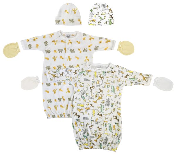 Unisex Newborn Baby 6 Piece Gown Set Nc_0756