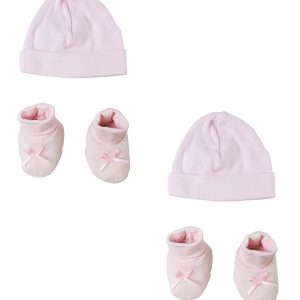 Preemie Cap And Bootie - 4 Pc Set Cs_0064