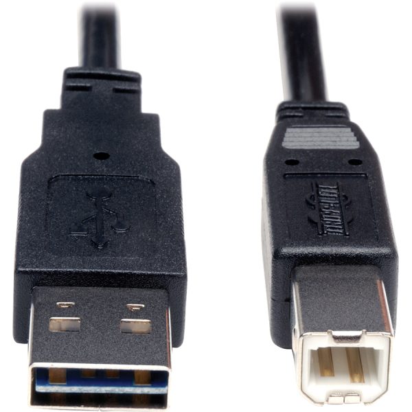 Eaton Tripp Lite Series Universal Reversible USB 2.0 Cable (Reversible A to B M/M), 6 ft. (1.83 m) - Image 2
