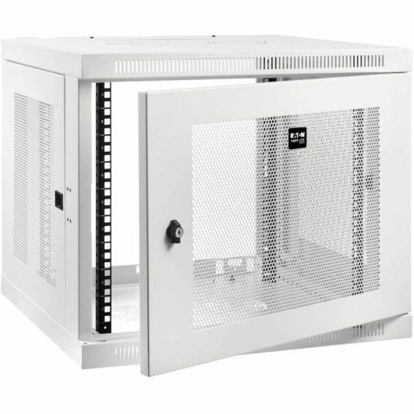 Eaton Tripp Lite Series SmartRack 9U Low-Profile Switch-Depth-Plus Wall-Mount Mini Rack Enclosure, White - Image 4