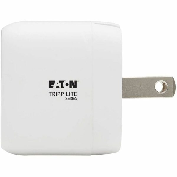 Eaton Tripp Lite Series Compact USB-C Wall Charger with USB-C to Lightning Cable - 18W PD Charging, GaN Technology, White - Image 4