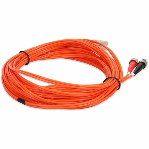 AddOn 3m LC (Male) to ST (Male) Orange OM1 Duplex Fiber OFNR (Riser-Rated) Patch Cable - Image 5